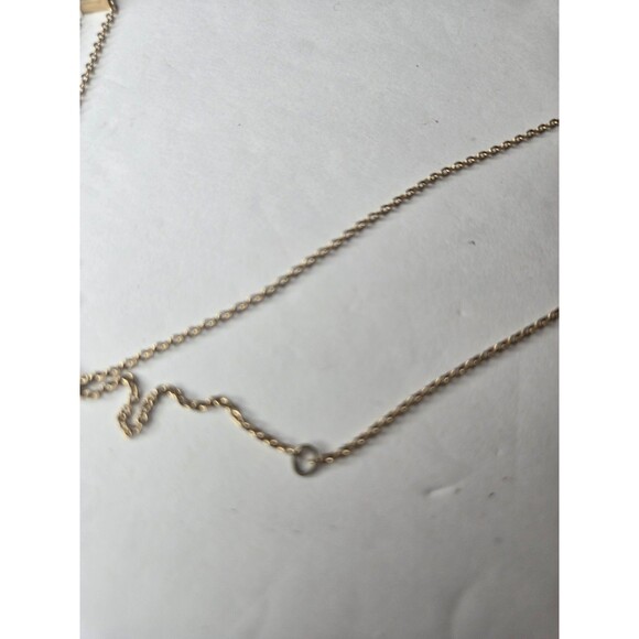 Avon Gold Tone Necklace Initial J - Picture 9 of 9